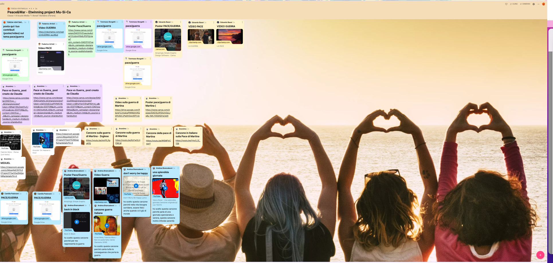 Musica e pace Etwinning