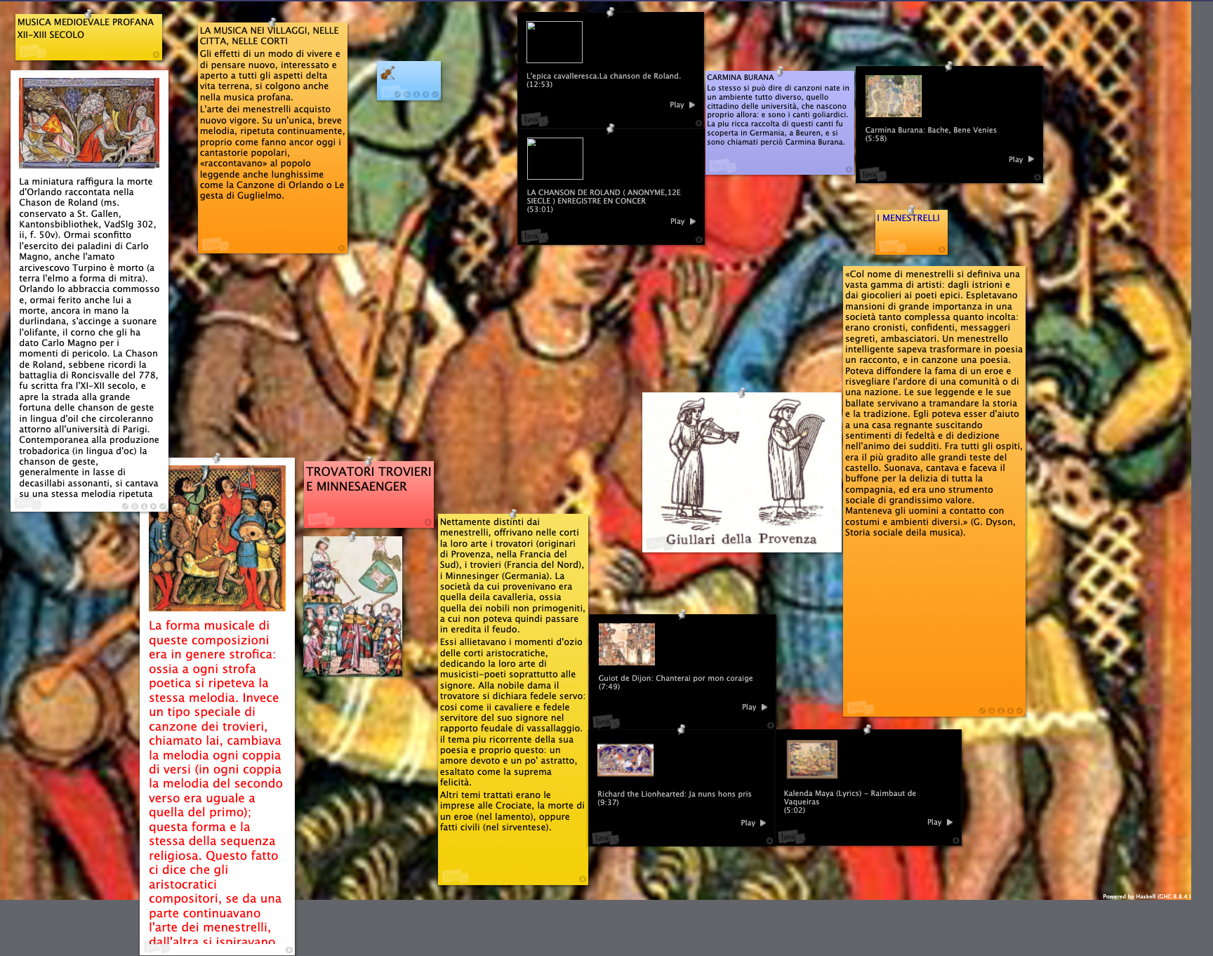 Linoit sulla storia della musica medioevale