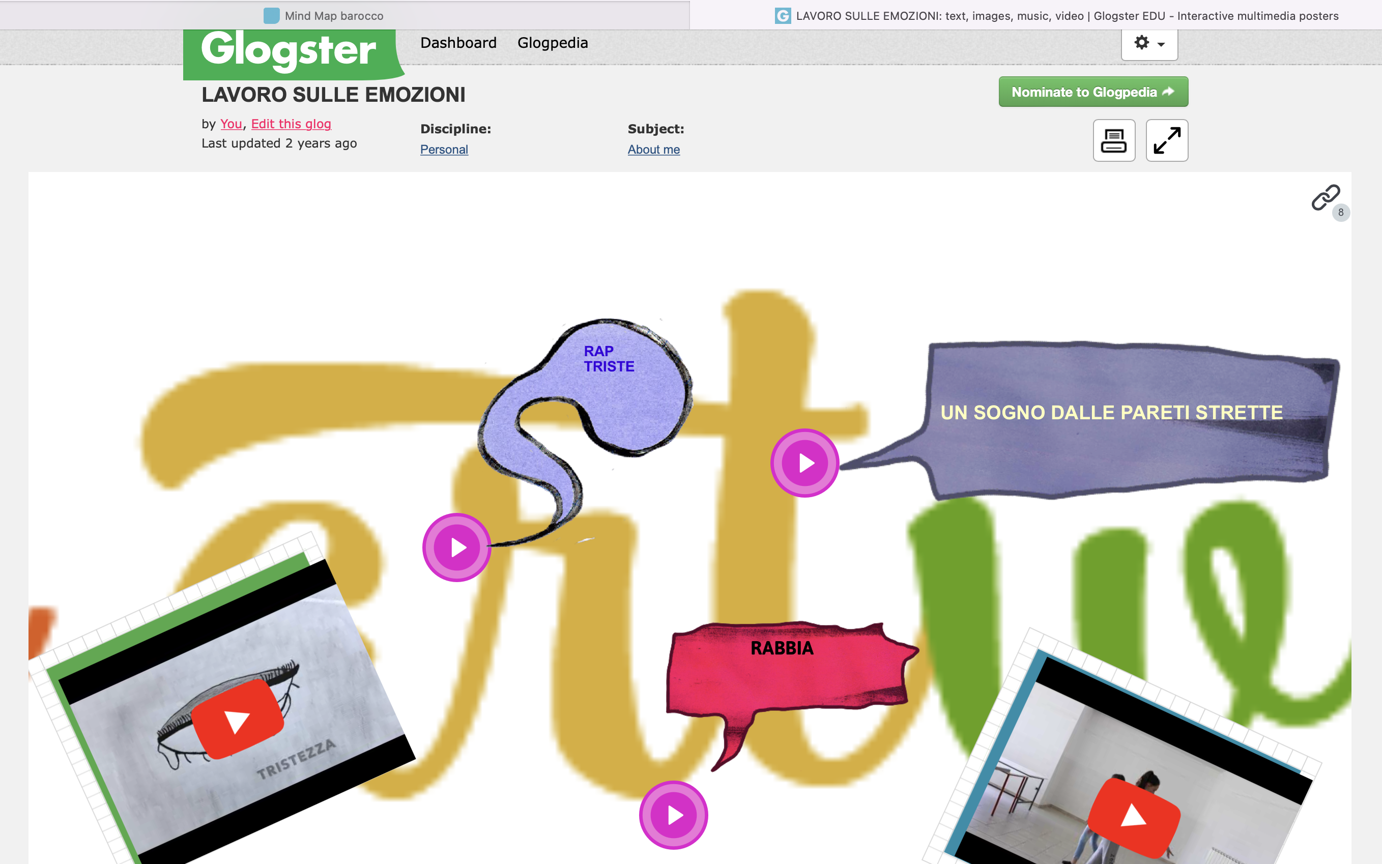Poster interattivo con Glogster