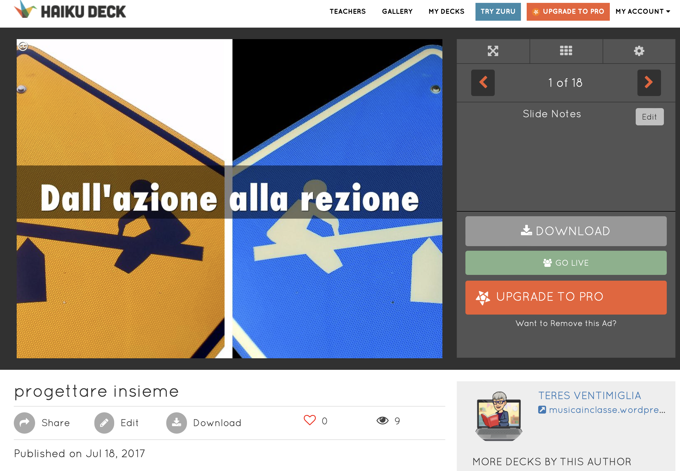 HaikuDeck presentazione